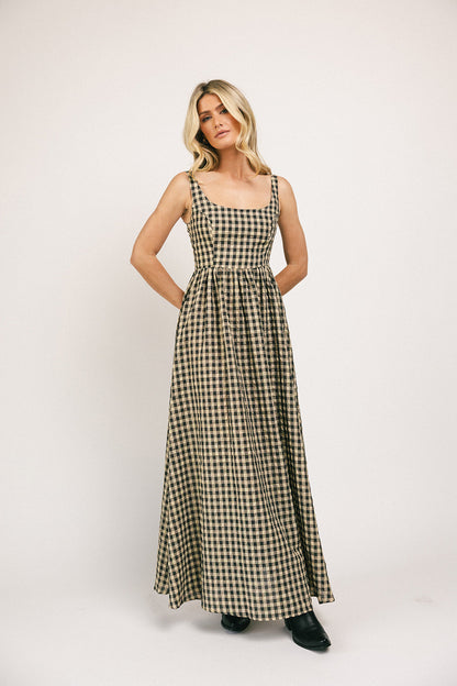 Frida gingham maxiklänning *påfylld*