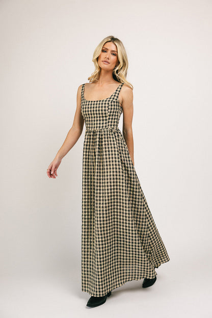 Frida gingham maxiklänning *påfylld*