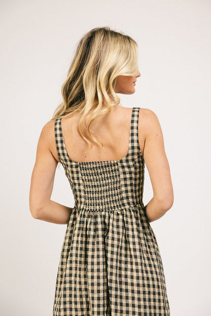 Frida gingham maxiklänning *påfylld*