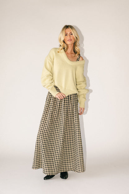 Frida gingham maxiklänning *påfylld*