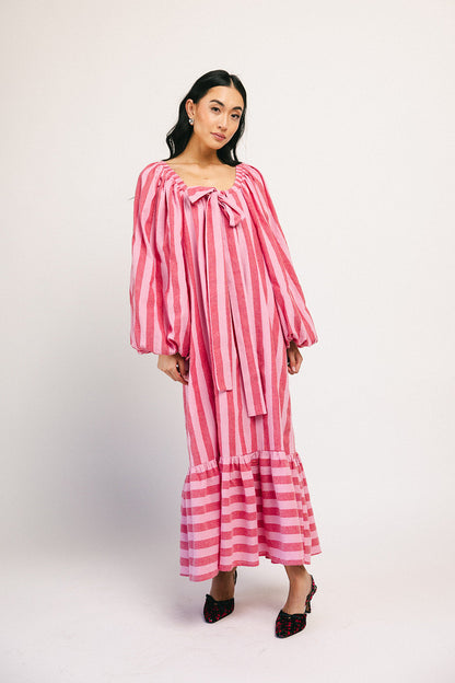 capri maxiklänning // rosa + röd *exklusivt från Zoco*