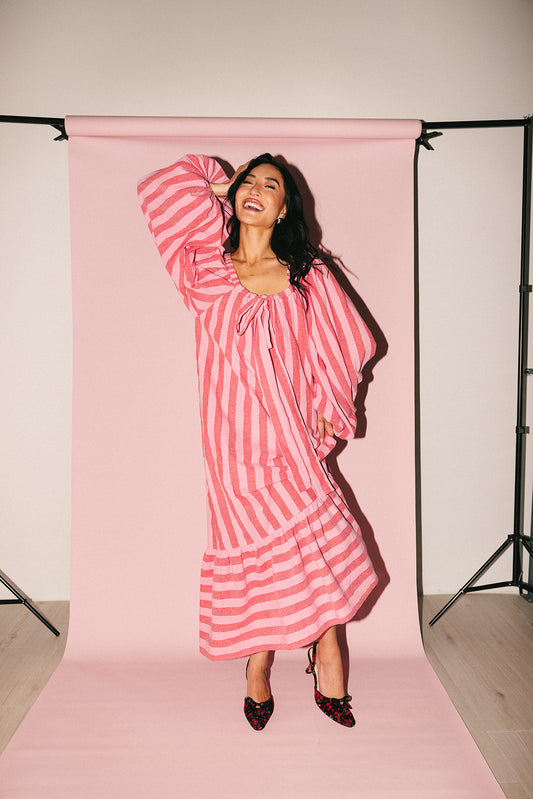 capri maxi dress // pink + red *zoco exclusive*