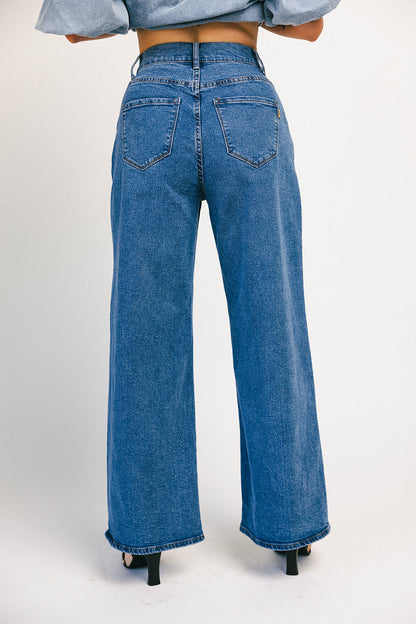 Corbin plisserad denim