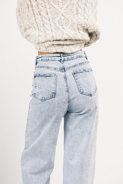 stjärnprydd denim med vida ben
