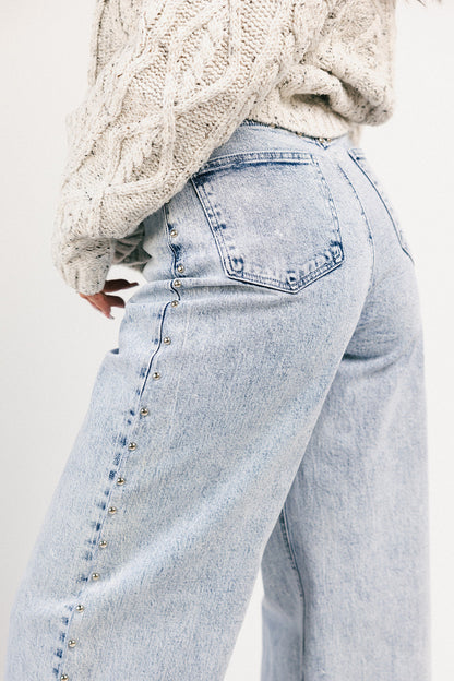 stjärnprydd denim med vida ben
