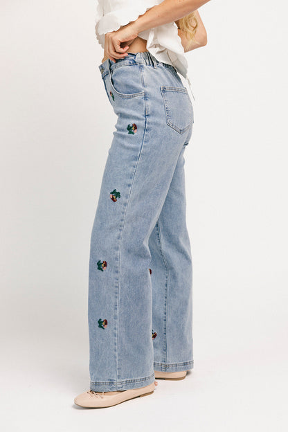 Wyatt broderad denim