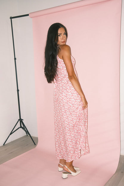 honungsblommig klänning // rosa *exklusivt från Zoco*